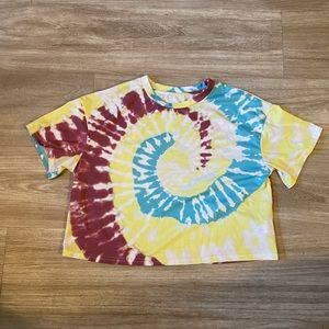 NEW! Tie Dye Crop Tee
